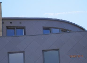 Curved Cappings Student Accommodation - KMA Shot Blasting